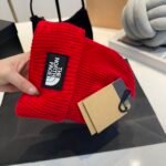 TNF Logo Beanie Red Wool – Hat