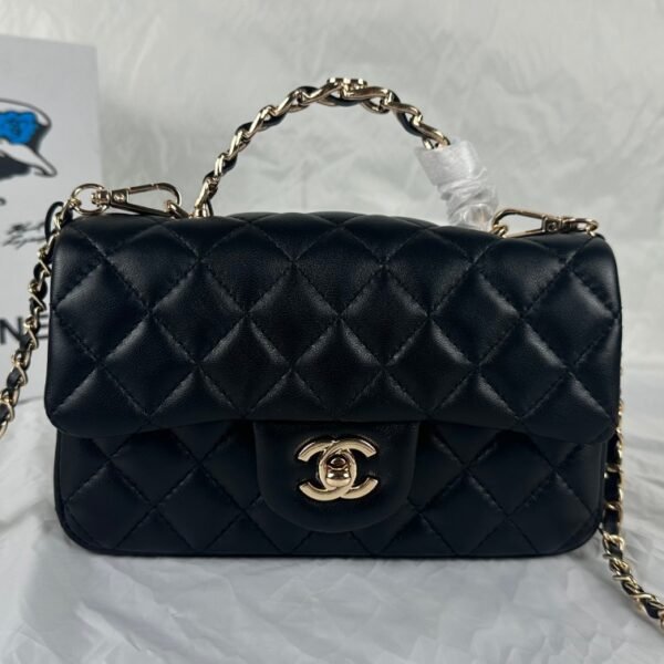 CC Coco Handle Small Black Caviar - Bag