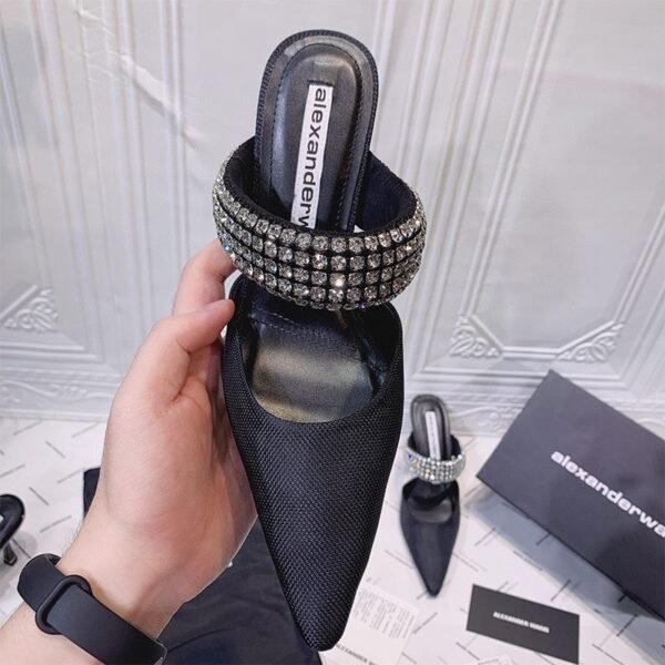 BAL Amina Crystal Embellished Mules - Heels