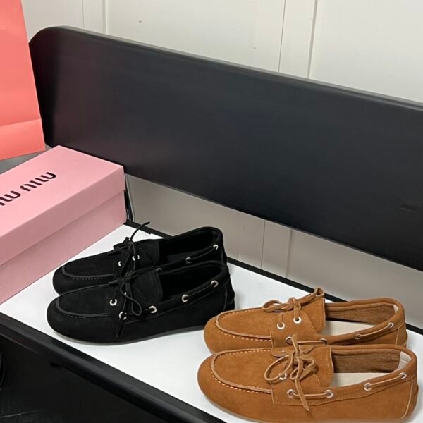 MIU Suede Moccasins - Shoes