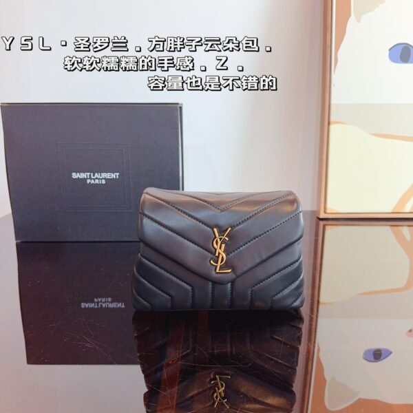 YSL Loulou Puffer Small Black Leather - Bag