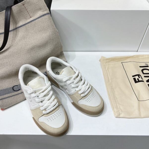 FD Match White Suede and Leather - Sneakers