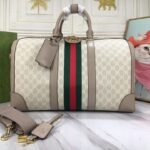 GG Ophidia Duffle Bag Beige GG Supreme Canvas – Borsa