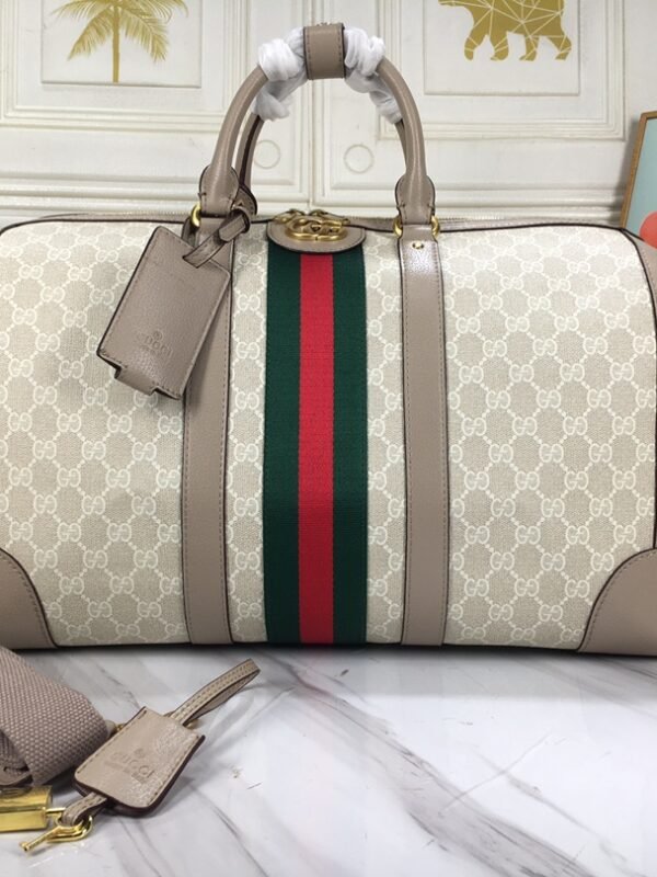 GG Ophidia Duffle Bag Beige GG Supreme Canvas – Tasche