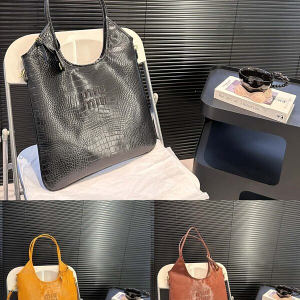 MIU Wander Crocodile Embossed Leather - Bag