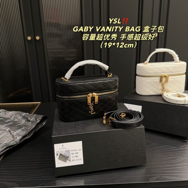 YSL Gaby Vanity Black Leather - Bag