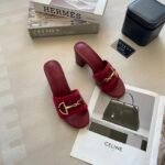 GG Horsebit Mid-Heel Slide – Sandals