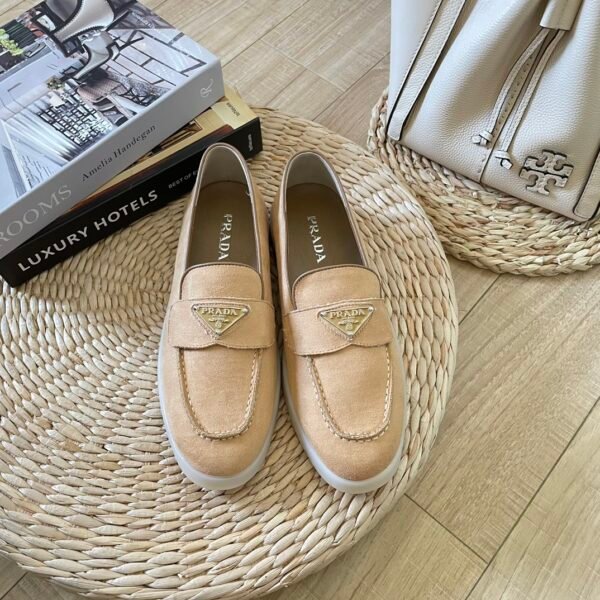 PR Suede Logo Loafers - Shoes