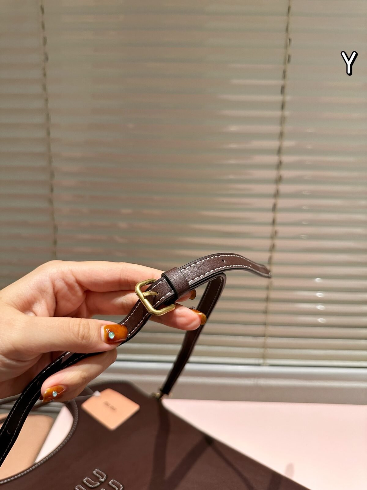 MIU Arcadie Brown Leather – Bag — 2