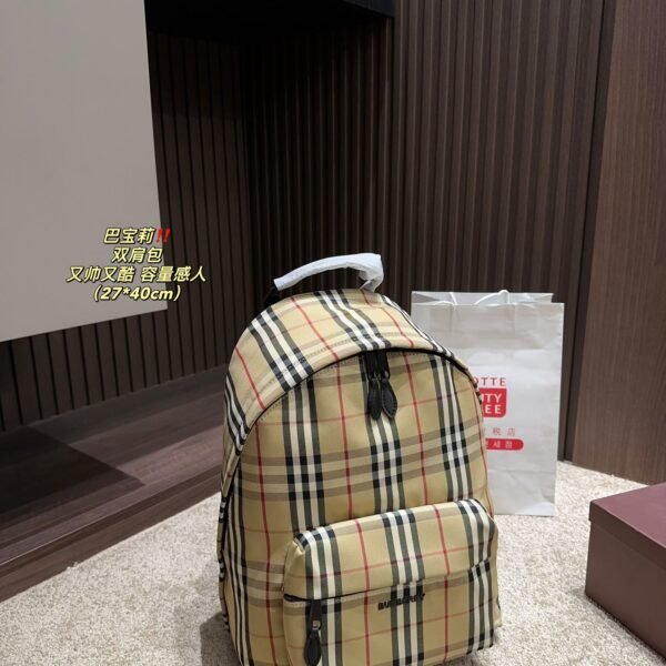 BBR Vintage Check Backpack Beige Check - Backpack