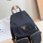 PR Vela Nylon Backpack Black Nylon – Zaino