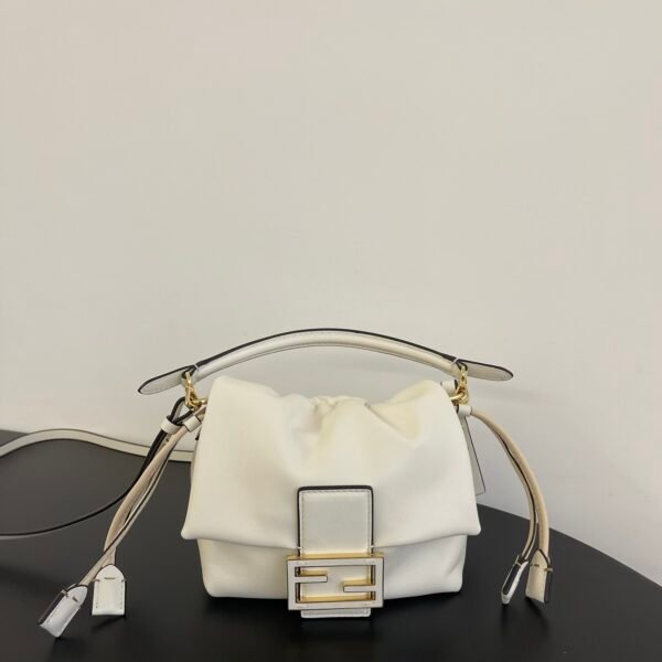 FD FDgraphy Small White Leather - Bag