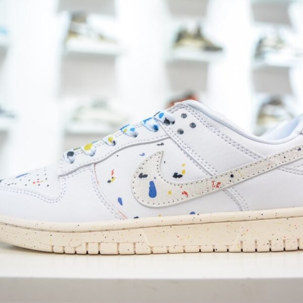 NK Dunk Low Disrupt White/Splatter - Sneakers
