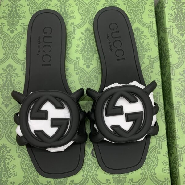 GG Rubber GG Slide Sandals - Slides