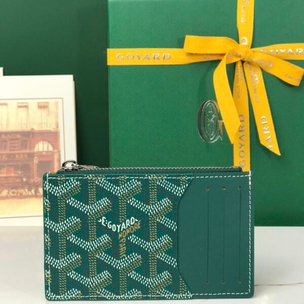 GYD Saint Sulpice Card Holder Green GYDine Canvas - Wallet