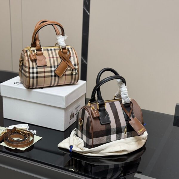 BBR Vintage Check Bowling Bag Beige Check - Bag