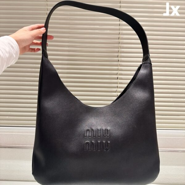 MIU Arcadie Hobo Black Leather - Bag