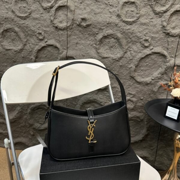 YSL Le 5 à 7 Hobo Black Leather - Bag
