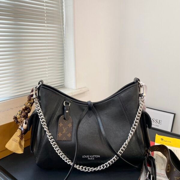 LV Loop Hobo Black Leather - Bag