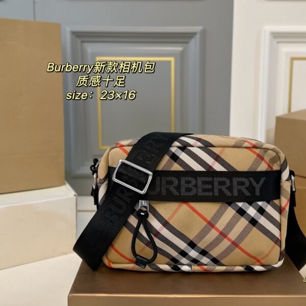 BBR Vintage Check Camera Bag Beige Check - Bag