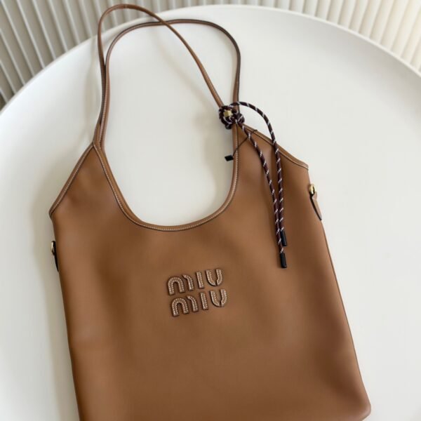 MIU Logo Tote Cowhide - Bag