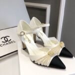 CC Pearl Embellished Cap Toe Pumps – Heels