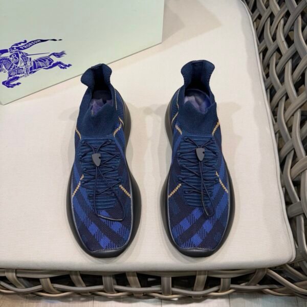 BBR Check Knit Neptune Blue Check - Sneakers