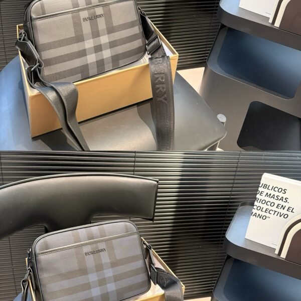 BBR London Check Camera Bag Charcoal Check - Bag