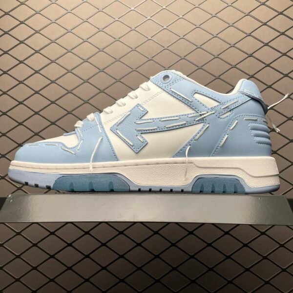 OW Out of Office Blue/White Leather - Sneakers