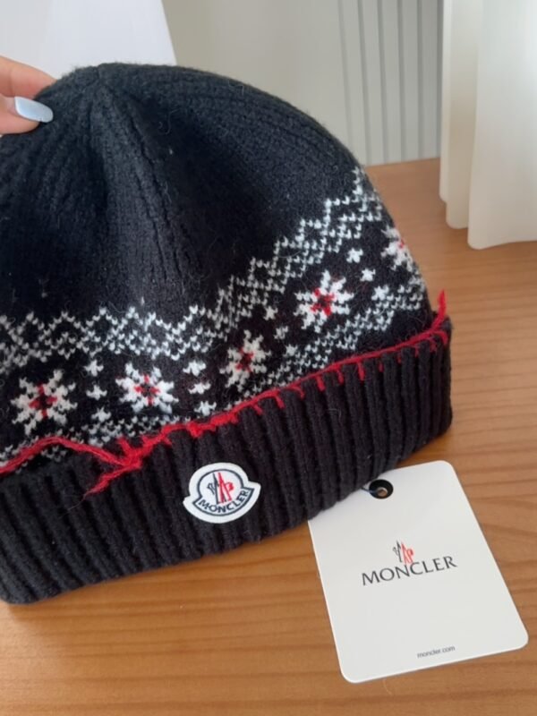 MCL Grenoble Wool Beanie Black/Red Wool – Hat