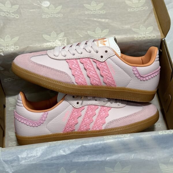 AD Samba OG x Wales Bonner Pink/White - Sneakers