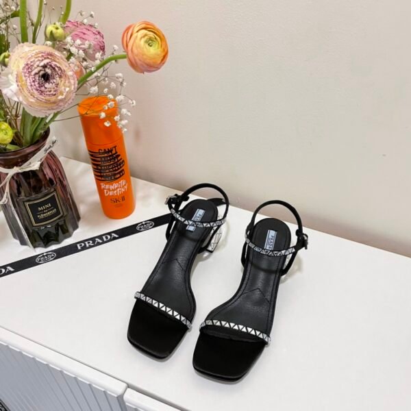 PR Studded Block Heel Sandals - Heels
