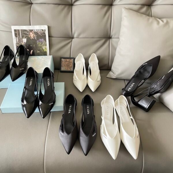 PR Pointed Toe Slingback Pumps - Heels