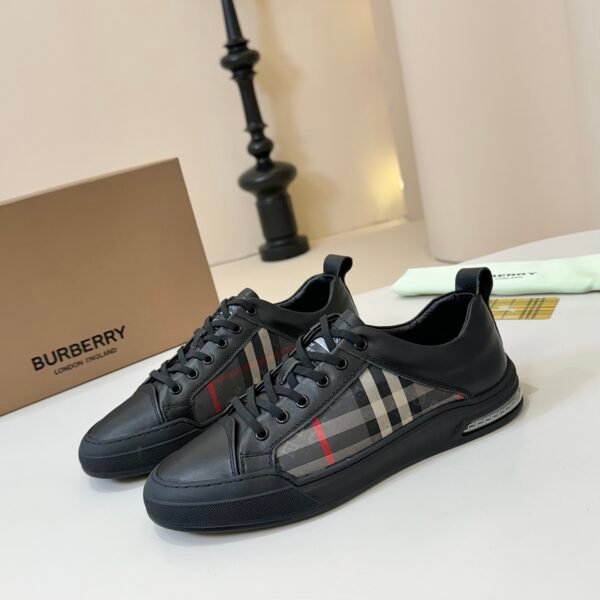 BBR Vintage Check Leather Sneakers - Sneakers