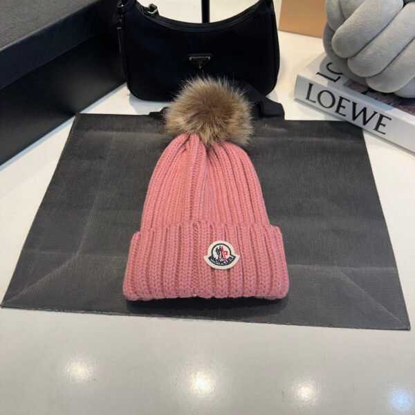MCL Ribbed Knit Beanie Pink - Hat