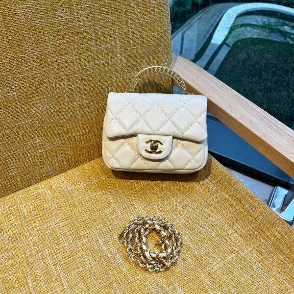 CC Classic Flap Mini Beige Caviar - Bag
