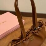 MIU Arcadie Brown Leather – Borsa – Cuoio