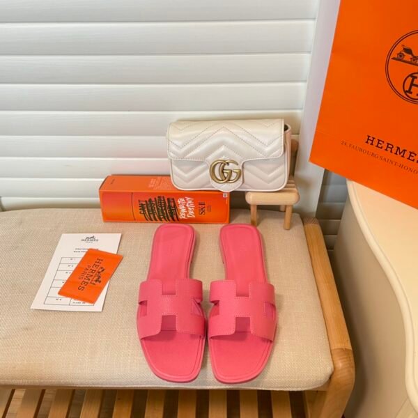 HM Oran Sandals Pink Leather - Sandals