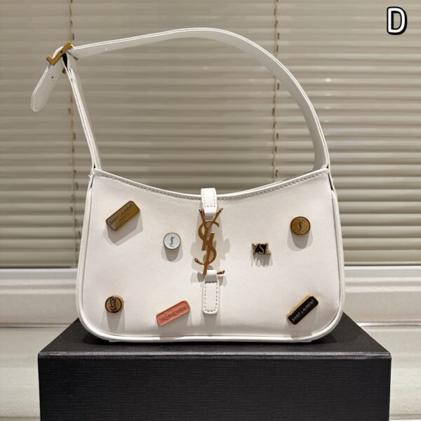 YSL Le 5 à 7 Hobo White Smooth Leather - Bag