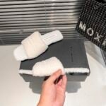 BAL Faux Shearling Slides – Slides