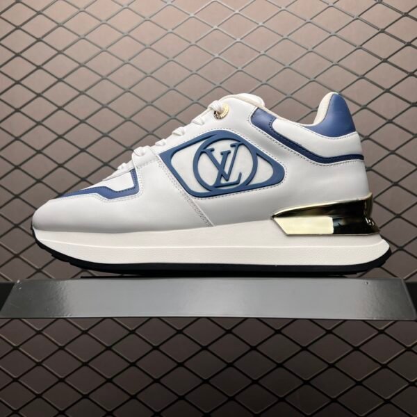 LV Run Away Pulse White/Blue Leather - Sneakers