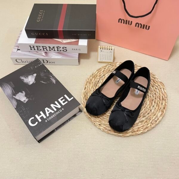 MIU Bow Ballet Flats - Shoes