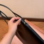 MIU Logo Tote Black Leather – Bag