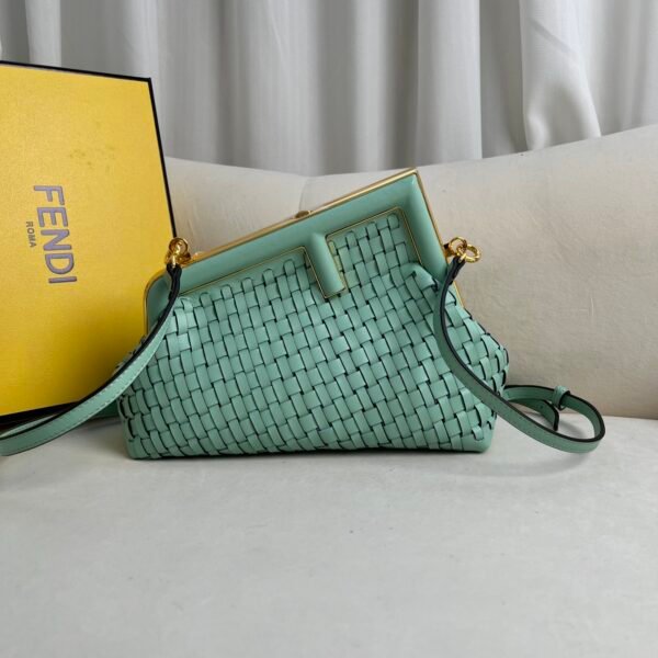 FD Peekaboo ISeeU Petite Green Leather - Bag