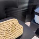 YSL Le 57 Raffia Natural Raffia – Borsa