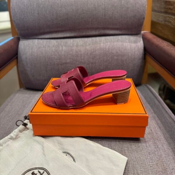 HM Oran Sandals Burgundy Leather - Sandals