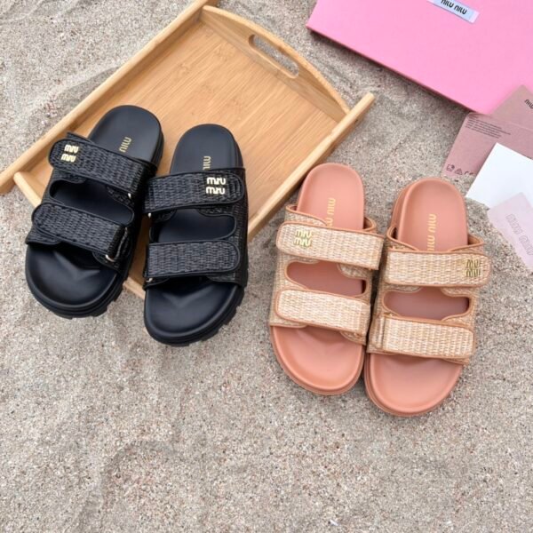 MIU Velcro Sandals - Slides