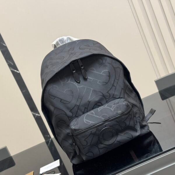 BBR Monogram Motif Backpack Black - Backpack
