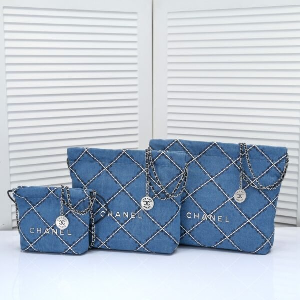 CC Deauville Small, Medium, Large Blue Denim - Bag