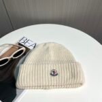 MCL Ribbed Knit Beanie White Wool – Hat